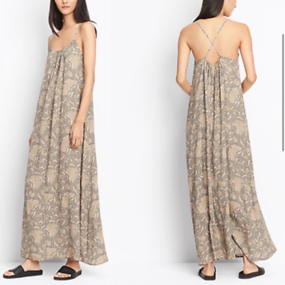 Like new Vince Beige Patterned Maxi Dress